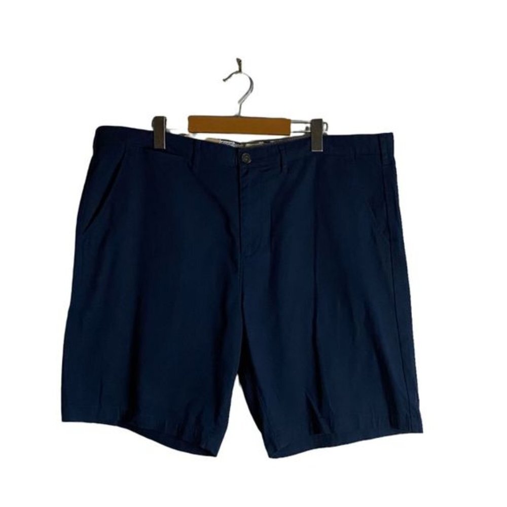 Jacks New York Men's Navy Flat Front Classic Fit Shorts